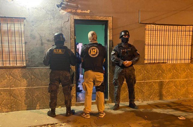 Los allanamientos se dieron en distintos puntos de la ciudad.