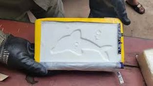 Un sello distintivo encontrado en varios paquetes de cocaína tras los allanamientos por narcomenudeo. &nbsp;