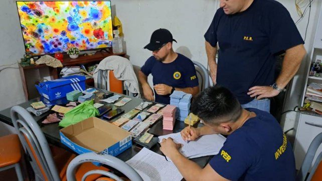 Desarticulan banda narcocriminal en Concordia: detenidos, dinero, drogas y armas