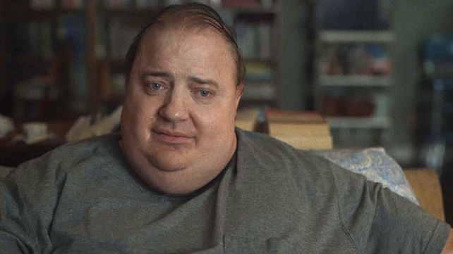 Brendan Fraser está nominado al Oscar por su interpretación de un profesor que sufre de obesidad mórbida.