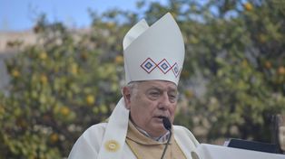 José María Arancedo en su última misa como arzobispo, en Santa Fe.