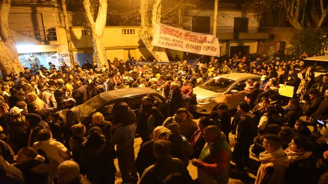 Fuerza. El acompañamiento de la gente se hizo sentir esta semana.