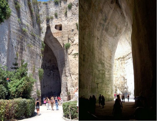 La oreja de Dionisio, una gruta de Sicilia cargada de leyendas y