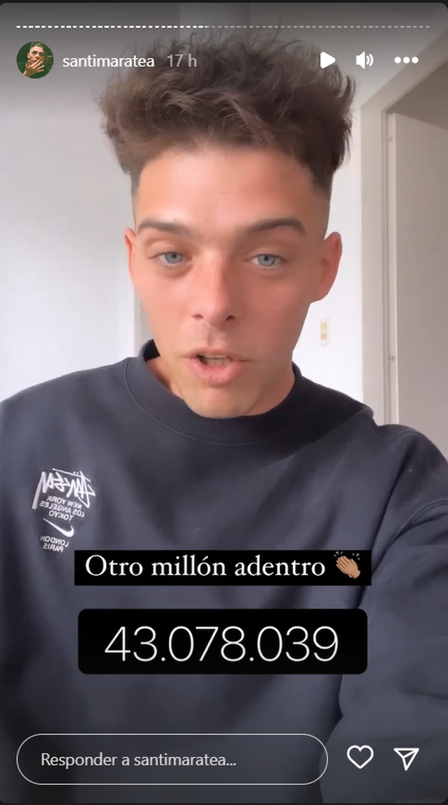 Santi Maratea juntó un millón de pesos por hora (via @santimaratea)