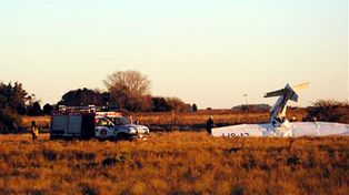 Un instructor de vuelo y su acompañante murieron al caer una avioneta