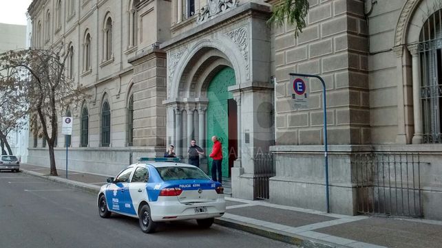 Amenaza de bomba en el colegio Inmaculada registrada días atrás. Gentileza Radio Eme.