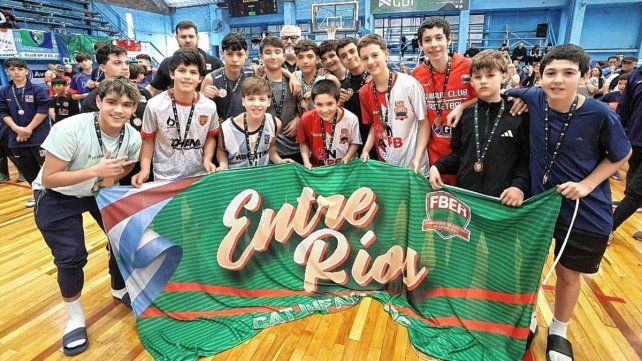 Entre Ríos se colgó la medalla de bronce en el Argentino U13