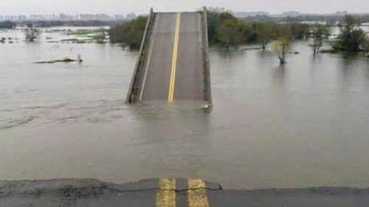Por la caída de un puente en Corrientes el tránsito desviará por Entre Ríos
