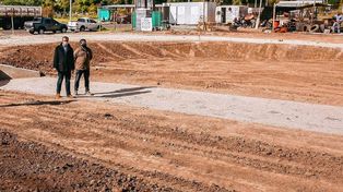 Paraná: Bahl recorrió la obra del Parque Lineal Sur
