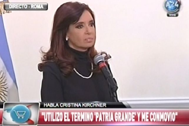 Cristina: Le pedí al Papa Franciso su adhesión para poder iniciar el diálogo por las Malvinas con el Reino Unido