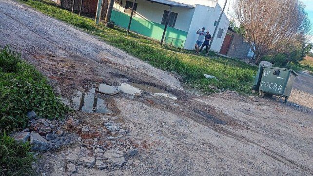 Barrio UOCRA: por el estado de las calles no ingresa ni el colectivo