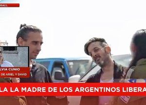 Madre de los argentinos liberados por Hamas: Están muy bien de salud