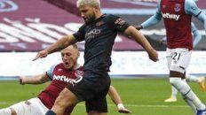 Sergio Agüero apenas jugó 45 en el empate de Manchester City contra West Ham. Sergio Agüero apenas jugó 45 en el empate de Manchester City contra West Ham.