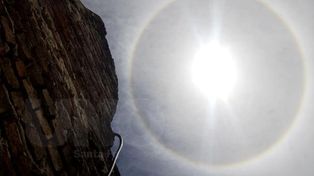 Un fenómeno natural en el mediodía santafesino