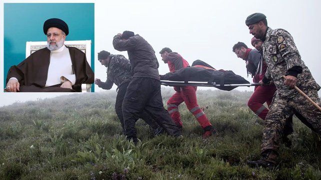 El helicóptero en el que se trasladaba el mandatario de Irán Ebrahim Raisi