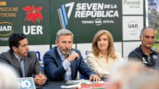 El gobernador de Entre Ríos, Rogelio Frigerio, encabezó el lanzamiento del Seven de la República.