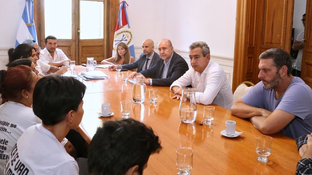 En gobernación. En el cónclave estuvo el nuevo ministro de Seguridad provincial.