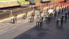 El Coloso está preparado para la asamblea con distancia social. El Coloso está preparado para la asamblea con distancia social.