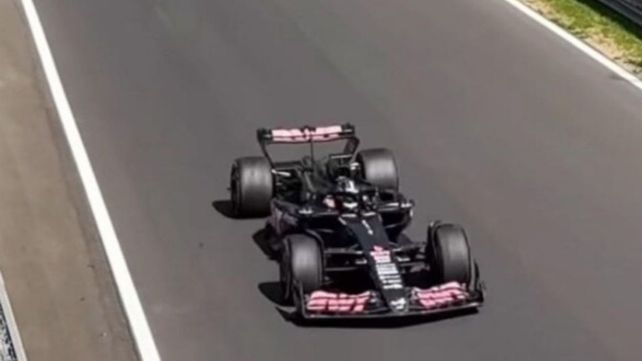 Franco Colapinto y el Alpine durante los ensayos de Monza. También estuvo en Qatar