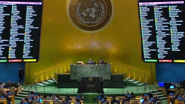Argentina votó con Israel y EEUU contra Palestina en la ONU