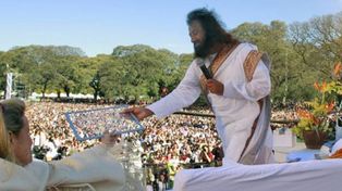 Unas 150 mil personas meditaron junto a Ravi Shankar en Palermo