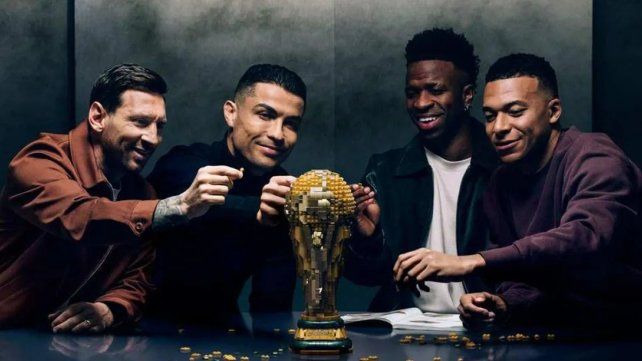 Messi, Cristiano Ronaldo y Mbappé sorprendieron en una publicidad donde pelean por el Mundial