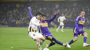 Récord. Malcorra pateó los diez tiros de esquina que tuvo Central ante Boca en la Bombonera.
