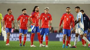 La selección de Chile, afuera del Mundial. El director técnico era el argentino Ricardo Gareca.