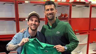 Leo Messi y Nolan Djokivoc se reunieron después de que el serbio se clasificara a la final del Master 1000 de Miami.&nbsp;