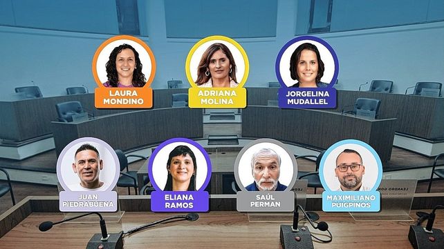 Los principales candidatos de las siete fuerzas que compiten por una de las bancas en el Concejo de la ciudad de Santa Fe