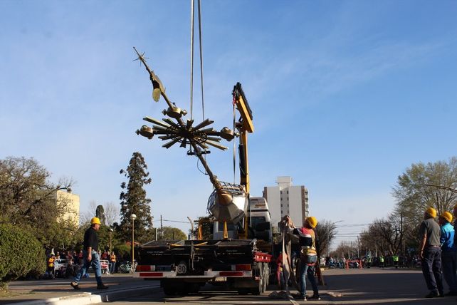 La estructura tiene nueve metros de alto