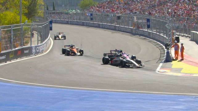 Un final tremendo. Franco Colapinto se le tiró con todo a Bortoleto
