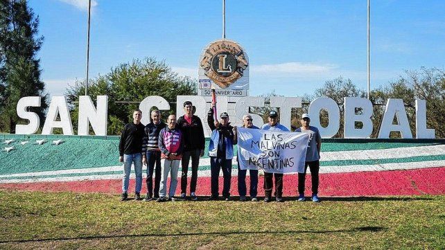 La antorcha de los Juegos Suramericanos sigue la recorrida por el territorio provincial.