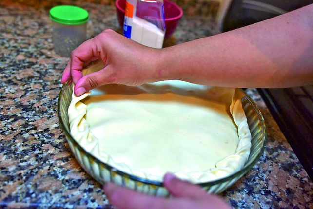 Una cremosa y rápida tarta de cebolla