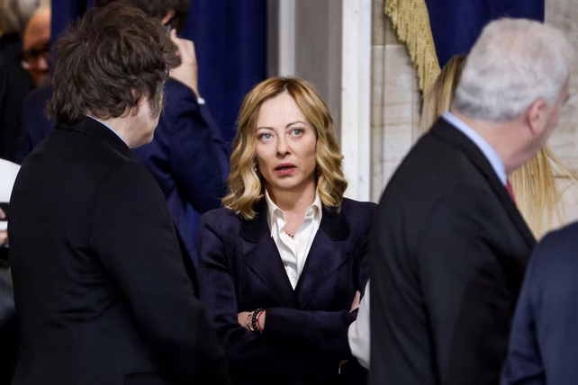 Las fotos de Javier Milei en la asunción de Donald Trump como presidente de Estados Unidos