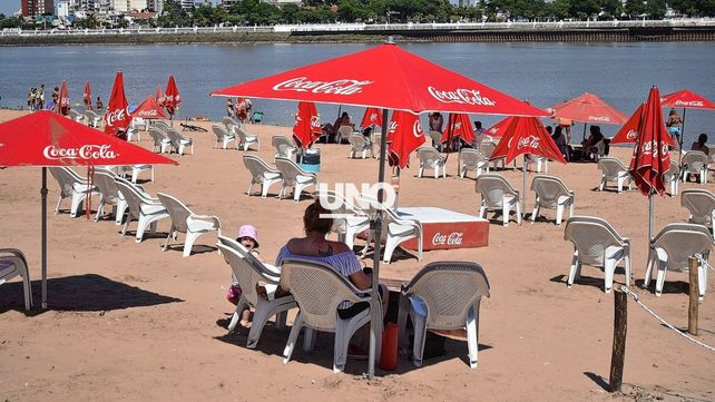 Playas en la Costanera Este de la ciudad de Santa Fe