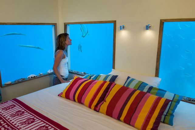 Descubrí una habitación bajo el agua