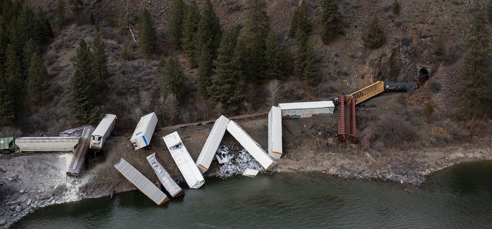 Un tren se descarriló cerca de Quinn