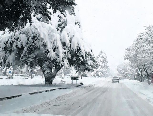 chubut. La provincia sufre un extenso temporal de lluvia y nieve.&nbsp;