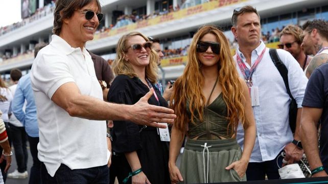 Shakira fue vista compartiendo un palco con Tom Cruise en una carrera de Fórmula 1.&nbsp;