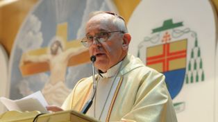 Antes de convertirse en el Papa Francisco, Bergoglio dio una misa en Rosario
