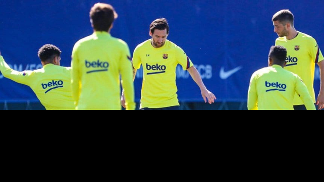 Messi se pone a punto en Barcelona