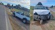 Fuerte accidente en Ruta 11: un auto volcó tras un violento choque en Recreo