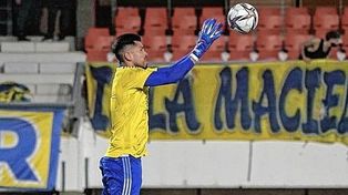 Rossi el arquero de Boca en el calentamiento.&nbsp;