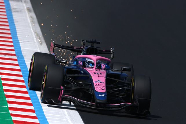 Gasly a bordo del Alpine durante el fin de semana del GP de Japón.