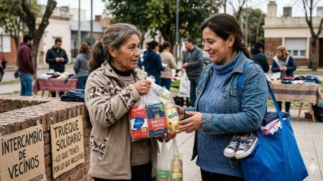La economía del trueque: la pérdida del poder adquisitivo impulsa el intercambio directo