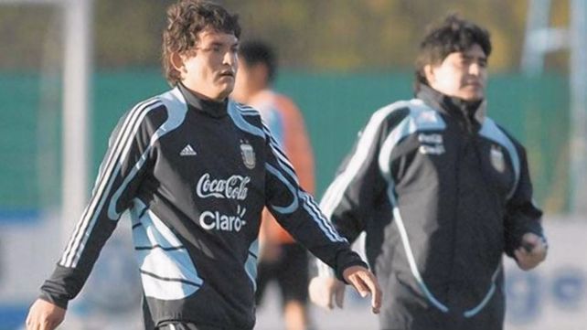 Pulga Rodríguez se despidió de Diego Maradona en las redes