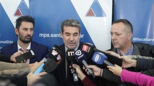 Los fiscales Pablo Socca, Matías Merlo y el funcionario Marcelo Albornoz dieron detalles sobre las detenciones