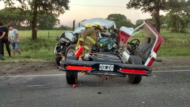 Dos fallecidos en un violento choque en la ruta 11 a la altura de Reconquista