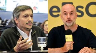 Máximo Kirchner y Horacio Rodríguez Larreta, una vez más enfrentados.&nbsp;